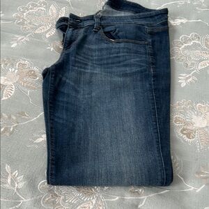 Women’s Ann Taylor Dark Blue Slim Boyfriend Denim Jeans